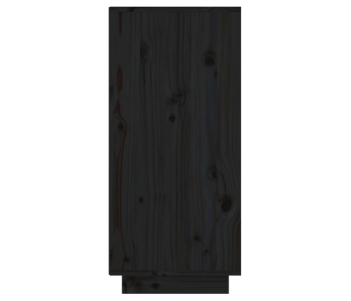 Mesa consola de madera maciza de pino negro 60x34x75 cm