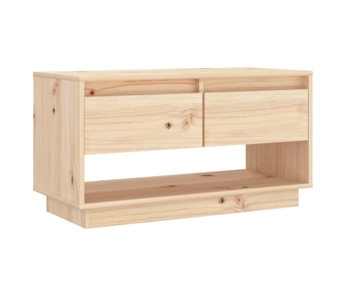 Mueble de TV de madera maciza de pino 74x34x40 cm