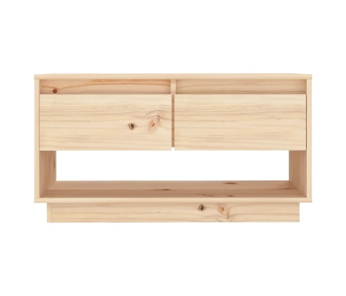 Mueble de TV de madera maciza de pino 74x34x40 cm