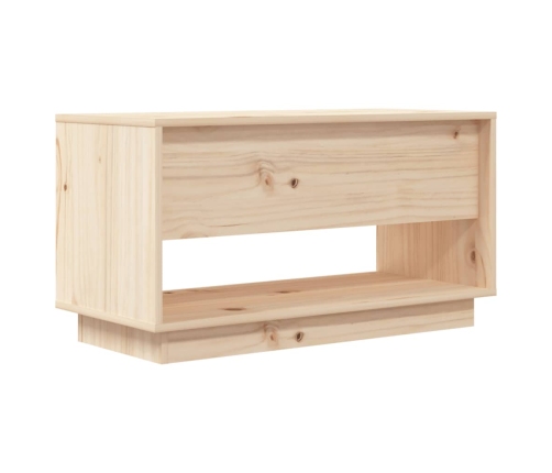 Mueble de TV de madera maciza de pino 74x34x40 cm