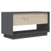 Mueble de TV de madera maciza de pino gris 74x34x40 cm