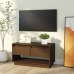 Mueble de TV madera maciza de pino marrón miel 74x34x40 cm