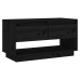 Mueble de TV de madera maciza de pino negro 74x34x40 cm