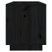 Mueble de TV de madera maciza de pino negro 74x34x40 cm