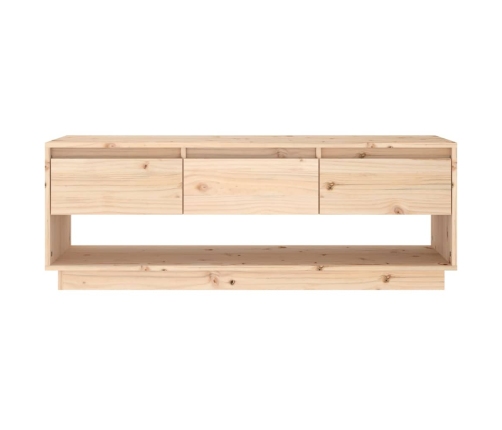 Mueble de TV de madera maciza de pino 110,5x34x40 cm