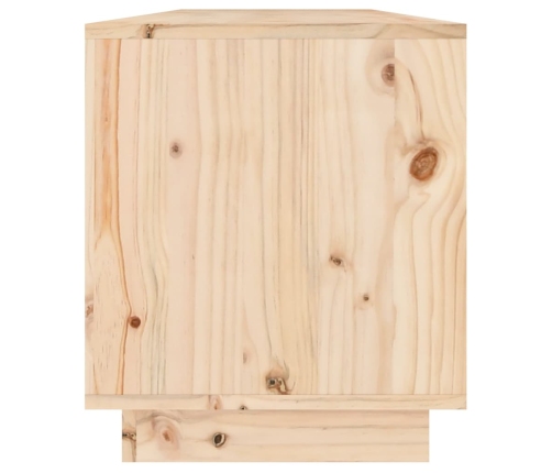 Mueble de TV de madera maciza de pino 110,5x34x40 cm