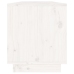 vidaXL Mueble de TV de madera maciza de pino blanco 110,5x34x40 cm