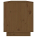 Mueble de TV madera maciza de pino marrón miel 110,5x34x40 cm