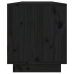 Mueble de TV de madera maciza de pino negro 110,5x34x40 cm