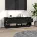 Mueble de TV de madera maciza de pino negro 110,5x34x40 cm