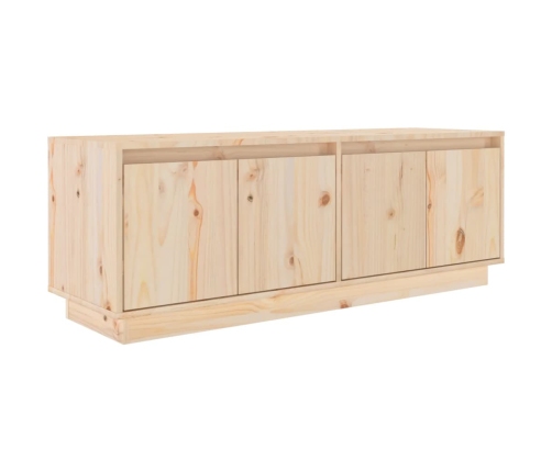 Mueble de TV de madera maciza de pino 110x34x40 cm