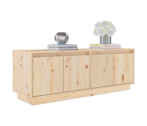 Mueble de TV de madera maciza de pino 110x34x40 cm