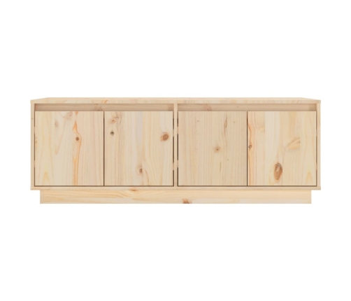 Mueble de TV de madera maciza de pino 110x34x40 cm