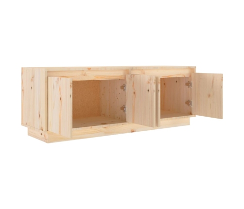 Mueble de TV de madera maciza de pino 110x34x40 cm