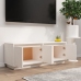 vidaXL Mueble de TV de madera maciza de pino blanco 110x34x40 cm