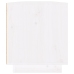 vidaXL Mueble de TV de madera maciza de pino blanco 110x34x40 cm