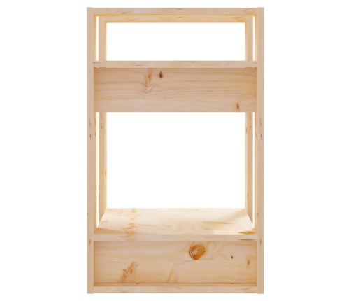 vidaXL Estantería/divisor de espacios madera maciza pino 41x35x57 cm