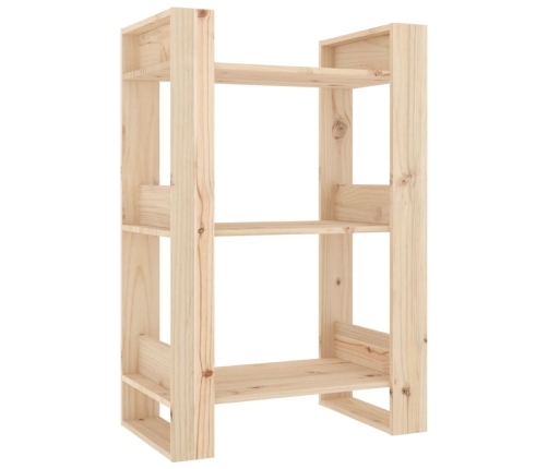 vidaXL Estantería/divisor de espacios madera maciza pino 60x35x91 cm