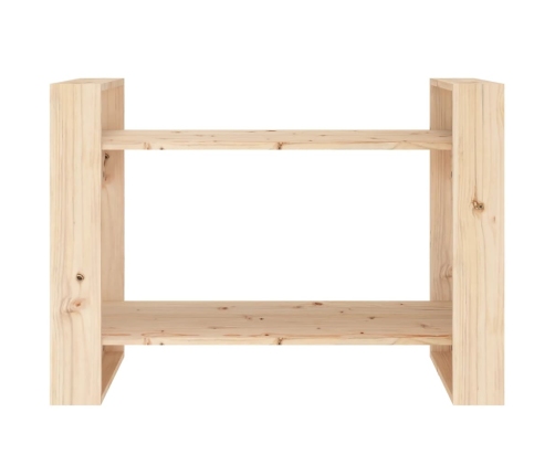 Estantería/divisor de espacios madera maciza pino 80x35x56,5 cm