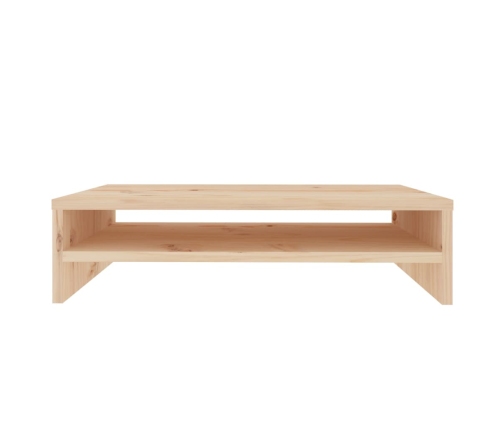 vidaXL Soporte de monitor madera maciza de pino 50x24x13 cm