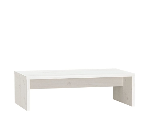 Soporte de monitor madera maciza de pino blanco 50x27x15 cm