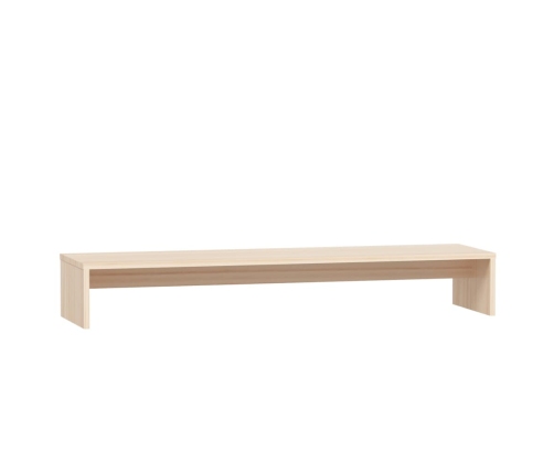 vidaXL Soporte para monitor madera maciza de pino 100x27x15 cm