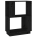 Estantería/divisor de espacios madera pino negro 51x25x70 cm