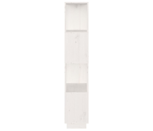 vidaXL Estantería/divisor de espacios madera pino blanco 51x25x132 cm