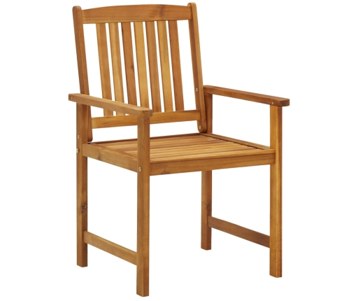 Juego de comedor de jardín 9 piezas madera maciza de acacia