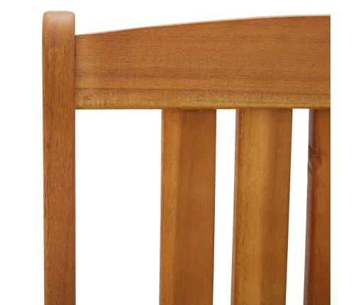 Juego de comedor de jardín 9 piezas madera maciza de acacia