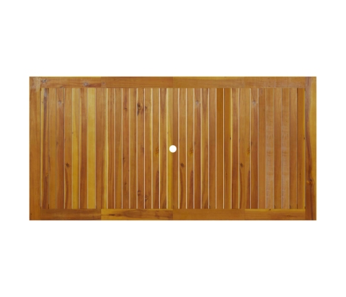 Juego de comedor de jardín 9 piezas madera maciza de acacia