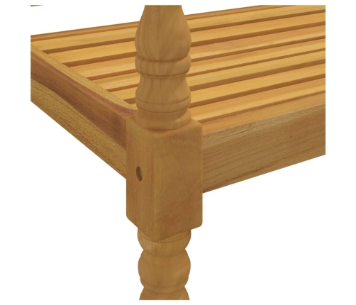 vidaXL Banco Batavia madera maciza de teca 150 cm