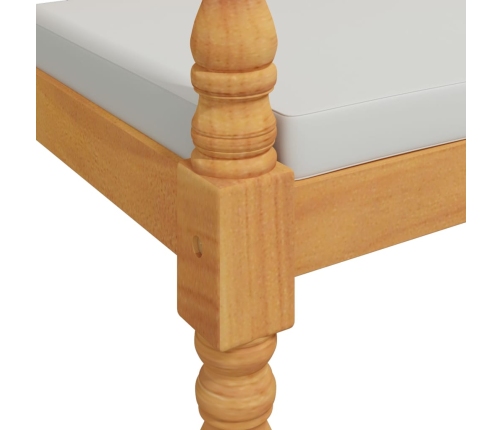 Banco Batavia con cojín madera maciza de teca 150 cm