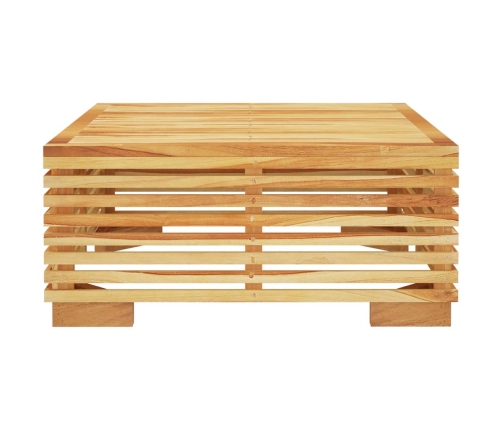 Mesa de centro para jardín madera maciza teca 69,5x69,5x31 cm