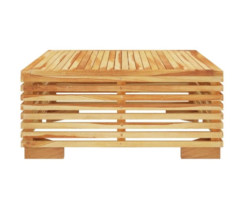 Mesa de centro para jardín madera maciza teca 69,5x69,5x31 cm