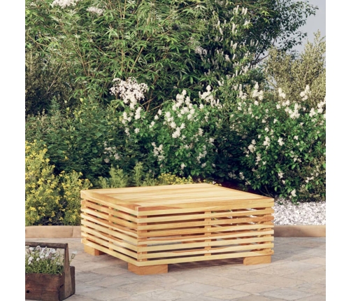 Mesa de centro para jardín madera maciza teca 69,5x69,5x31 cm