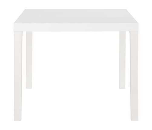 Mesa de jardín PP blanco 150x90x72 cm