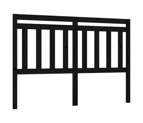 Cabecero de cama madera maciza de pino negro 126x4x100 cm