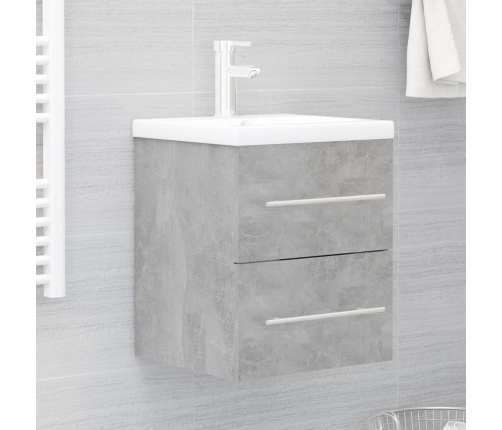 Mueble con lavabo madera de ingeniería gris hormigón