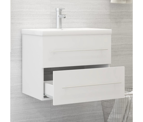 Mueble con lavabo madera de ingeniería blanco