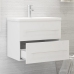 Mueble con lavabo madera de ingeniería blanco