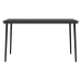 Juego de comedor de jardín 5 piezas negro