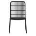 Juego de comedor para jardín 9 piezas negro