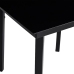 Juego de comedor de jardín 5 piezas ratán PVC negro