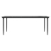 Juego de comedor para jardín 7 piezas ratán PVC negro