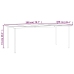 Juego de comedor para jardín 7 piezas ratán PVC negro