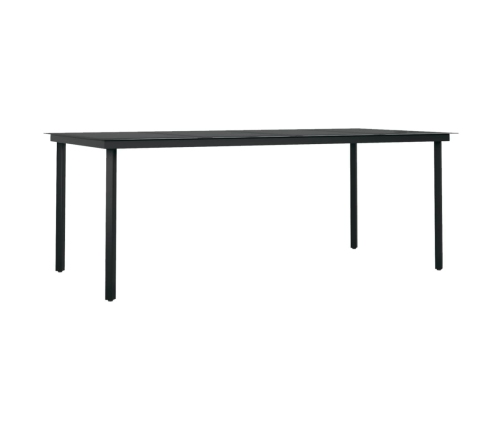 Juego de comedor de jardín 9 piezas marrón