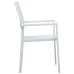 Juego de comedor para jardín 9 piezas blanco