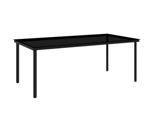 Juego de comedor para jardín 9 piezas blanco