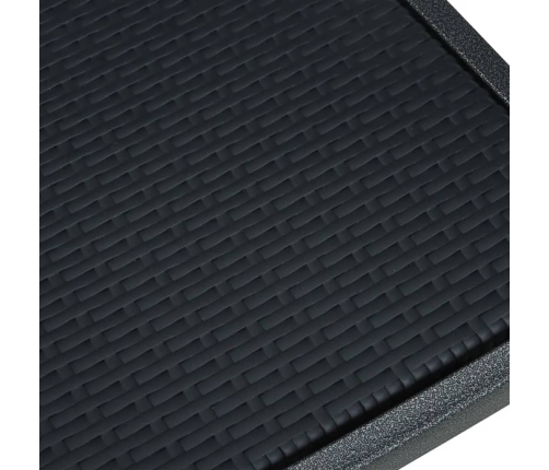 Juego de comedor para jardín 5 piezas negro